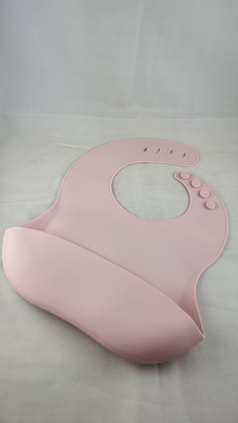 Siliconen slab Baby Pink met opvangbakje met verstelbare sluiting