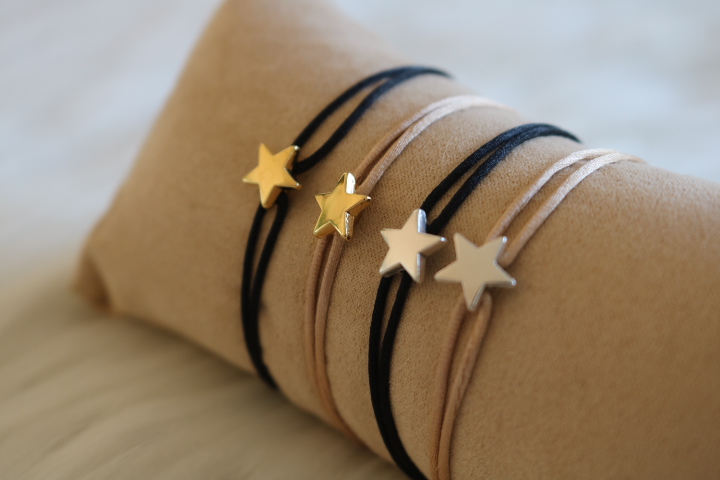 Armband Satijn ster