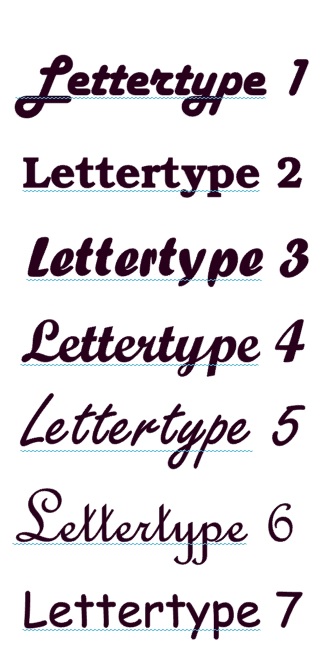 Verschillende lettertype