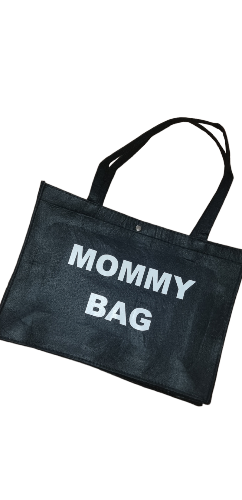 Vilten tas met opdruk mommy bag